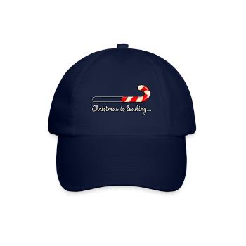 Christmas is loading – Weihnachten Loading Candy - Baseballkappe - Blau/Blau - Vorne