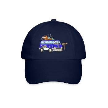 Frankreich Camper Wohnmobil - Baseballkappe - Blau/Blau - Vorne