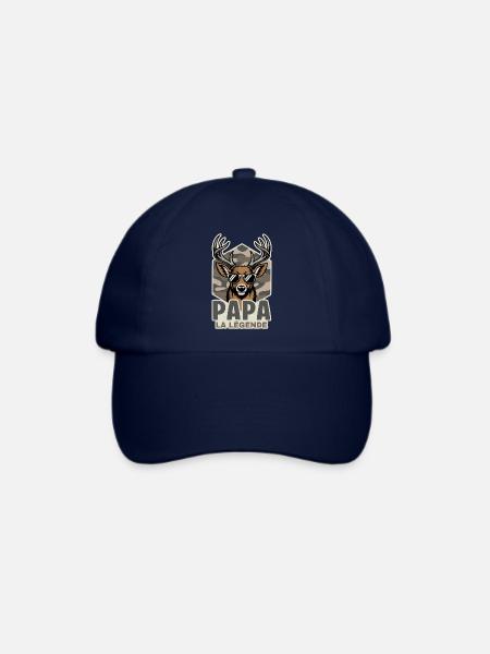 Dad Hunter Das Legendenjagdgeschenk - Baseballkappe - Blau/Blau