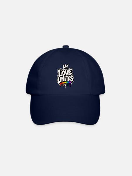 Love Unites - Baseballkappe - Blau/Blau