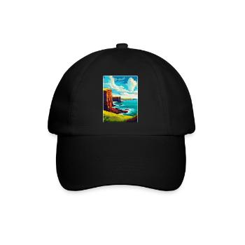 Orkney Islands Scotland Uk Travel Poster Souvenir - Baseball Cap - black/black - Front