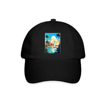 Palma De Mallorca Spain Vintage Travel Poster WPA - Baseball Cap - black/black - Front