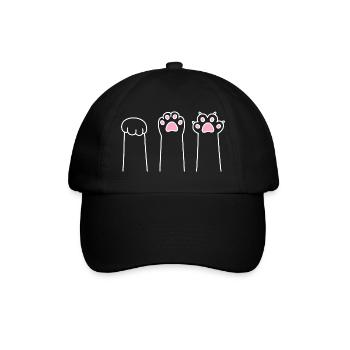 Cat Paw Game Cat Paws Stone Paper Scissors - Casquette classique - noir/noir - Devant
