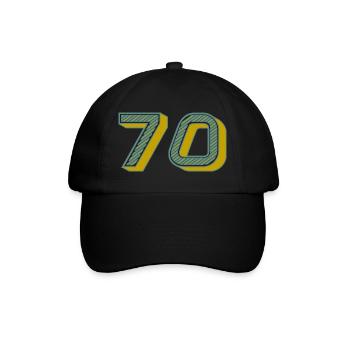 70. 70 YEARS. 70th ANNIVERSARY. 70 YEARS ANNIVERSARY. - Baseball Cap - black/black - Front