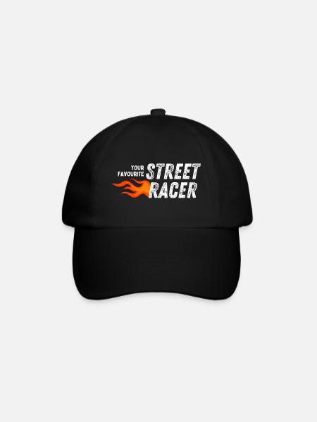Dein Lieblings-Street-Racer - Baseballkappe - Schwarz/Schwarz