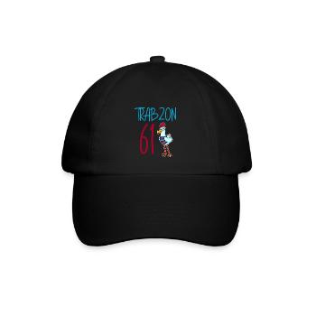 Trabzon 61 Turkey city - Baseball Cap - black/black - Front