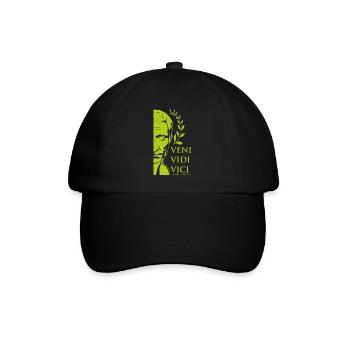 GRÜNER CAESAR - Baseballkappe - Schwarz/Schwarz - Vorne