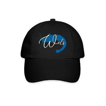 Wels Waller angeln Sportfischen Flussmonster - Baseballkappe - Schwarz/Schwarz - Vorne