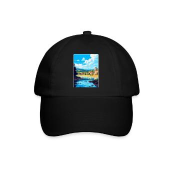 Dordogne France Vintage Travel Poster Souvenir WPA - Baseball Cap - black/black - Front