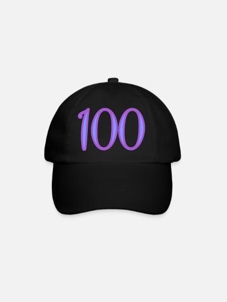 100 - Casquette classique - noir/noir