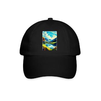Lake District England Uk Vintage Travel Poster WPA - Baseball Cap - black/black - Front