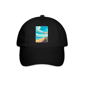 Zandvoort Pays-Bas Affiche de voyage vintage WPA - Casquette classique - noir/noir - Devant