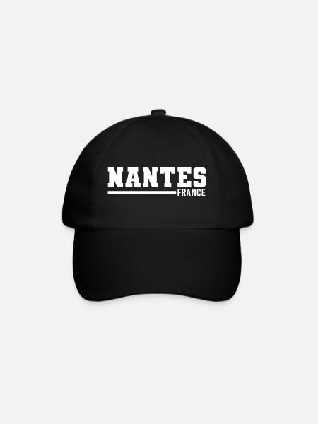 Nantes | Frankreich - Baseballkappe - Schwarz/Schwarz