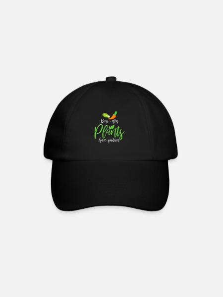 Vegan - Baseballkappe - Schwarz/Schwarz
