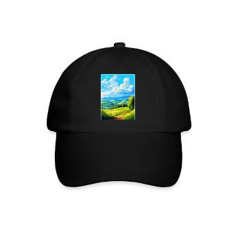 Haut-Palatinat Allemagne Affiche de voyage vintage WPA - Casquette classique - noir/noir - Devant