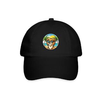 Grand Griffon Vendeen Hunderasse Cartoon Sonnenbrille - Baseballkappe - Schwarz/Schwarz - Vorne