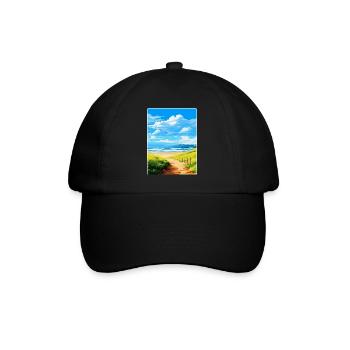 Northumberland Vintage Travel Poster Souvenir WPA - Baseball Cap - black/black - Front