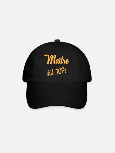 MERCI. MAITRE. - Casquette classique - noir/noir