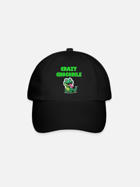 Crazy Crocodile - Baseballkappe - Schwarz/Schwarz