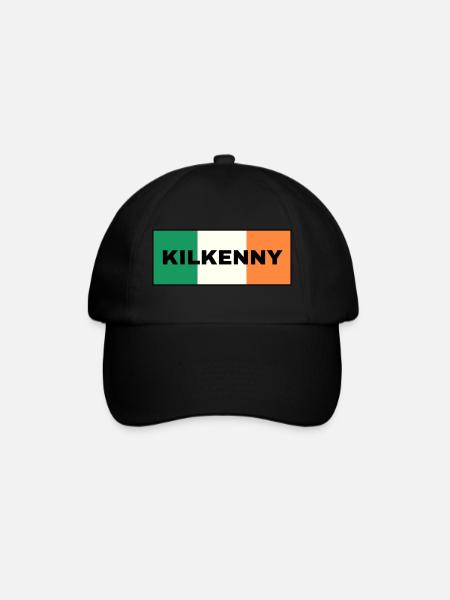 La ville de Kilkenny dans le drapeau irlandais - Casquette classique - noir/noir
