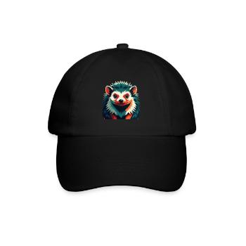 Hérisson Personnage De Dessin Animé Animal De Compagnie Coloré - Casquette classique - noir/noir - Devant