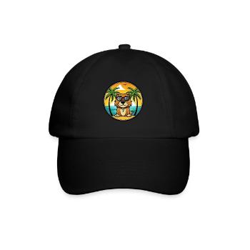 Smaland Hound Chien Race Dessin Animé Lunettes De Soleil Plage - Casquette classique - noir/noir - Devant