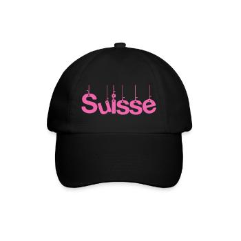 SUISSE. PAYS. GENEVE. SUISSE. HUMOUR - Casquette classique - noir/noir - Devant