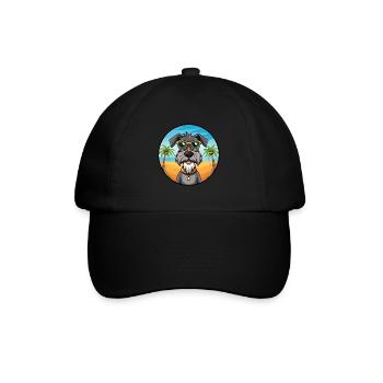 Deutscher Wachtelhund Hunderasse Cartoon Sonnenbrille - Baseballkappe - Schwarz/Schwarz - Vorne