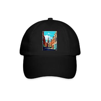 Leeds England Uk Vintage Travel Poster Souvenir - Baseball Cap - black/black - Front