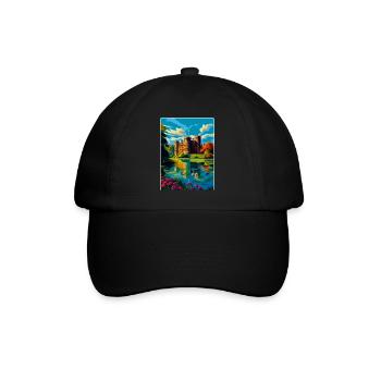 Hever Castle Angleterre Royaume-Uni Affiche de voyage Souvenir WPA - Casquette classique - noir/noir - Devant