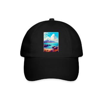 Île d’Arran Écosse Royaume-Uni Affiche de voyage souvenir - Casquette classique - noir/noir - Devant