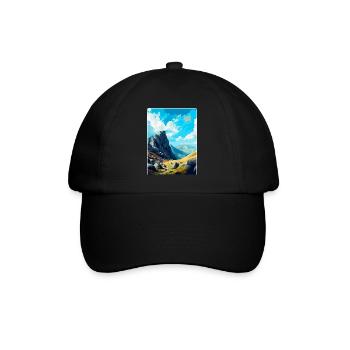 Glyder Fach Pays de Galles Royaume-Uni Affiche de voyage vintage WPA Art - Casquette classique - noir/noir - Devant