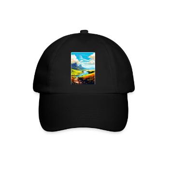 Isle Of Skye Scotland Uk Vintage Travel Poster WPA - Baseball Cap - black/black - Front