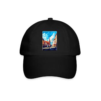 Ostrava Czech Republic Vintage Travel Poster WPA - Baseball Cap - black/black - Front
