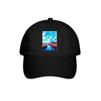 Souvenir d’affiche de voyage vintage Lisse Pays-Bas - Casquette classique - noir/noir - Devant