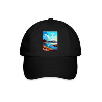 Warta Mouth Poland Vintage Travel Poster Souvenir - Baseball Cap - black/black - Front