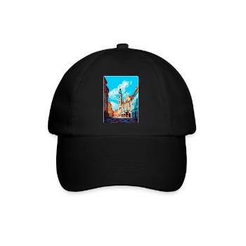 Rzeszow Pologne Affiche de voyage vintage Souvenir WPA - Casquette classique - noir/noir - Devant