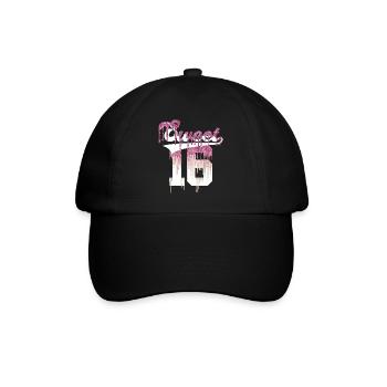 SWEET 16 FINALLY 16TH BIRTHDAY - Baseball Cap - black/black - Front