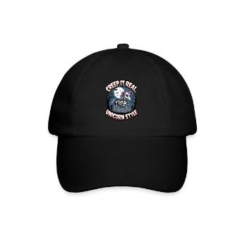 Creep It Real Unicorn Style - Baseball Cap - black/black - Front