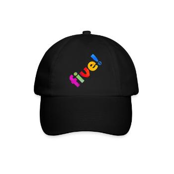FIVE 5 YEARS 5TH BIRTHDAY - Baseball Cap - black/black - Front