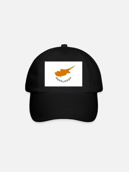 Zypern - Baseballkappe - Schwarz/Schwarz
