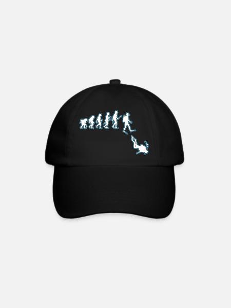 Taucher Evolution - Baseballkappe - Schwarz/Schwarz