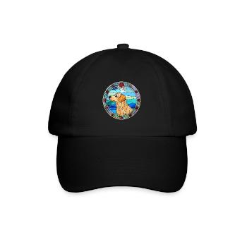 Neuseeland Heading Hund Rasse Buntglas Colorf - Baseballkappe - Schwarz/Schwarz - Vorne