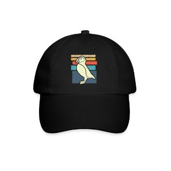 Papageitaucher Puffins Papageientaucher Puffin - Baseballkappe - Schwarz/Schwarz - Vorne