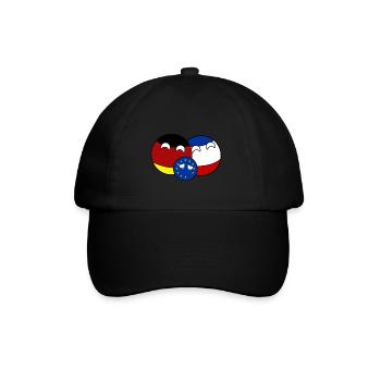 Countryball Germany France EU - Brexit - Baseballkappe - Schwarz/Schwarz - Vorne