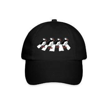 Papageitaucher Papageientaucher Puffin - Baseballkappe - Schwarz/Schwarz - Vorne