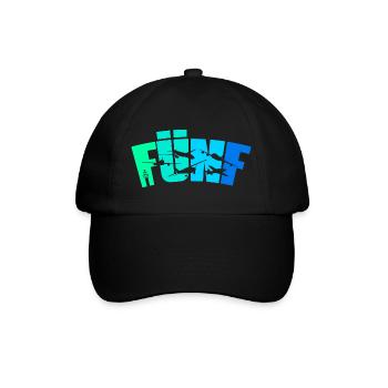 Geburtstag Junge 5 Jahre Flugzeug Flugzeuge - Baseballkappe - Schwarz/Schwarz - Vorne