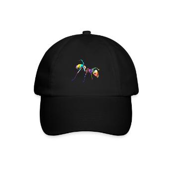 Emsige Waldameise Ameisenhaufen - Baseballkappe - Schwarz/Schwarz - Vorne