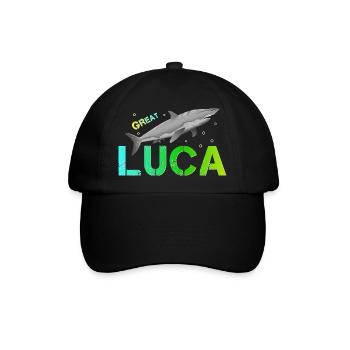 Luca Name Luca - Baseballkappe - Schwarz/Schwarz - Vorne