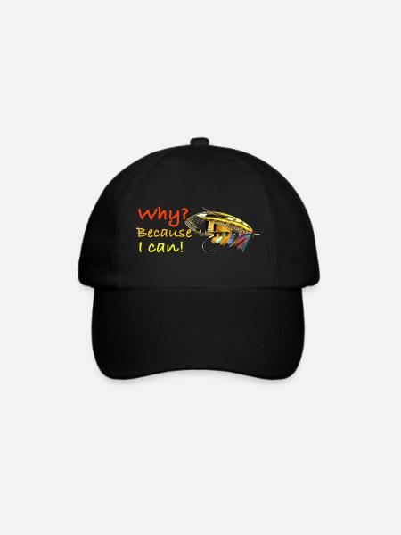 Warum, weil ich Ghost Fly kann - Baseballkappe - Schwarz/Schwarz